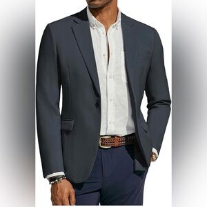 PJ PAUL JONES Men's Lightweight Sport Coat Casual One Button Blazer Breathable
